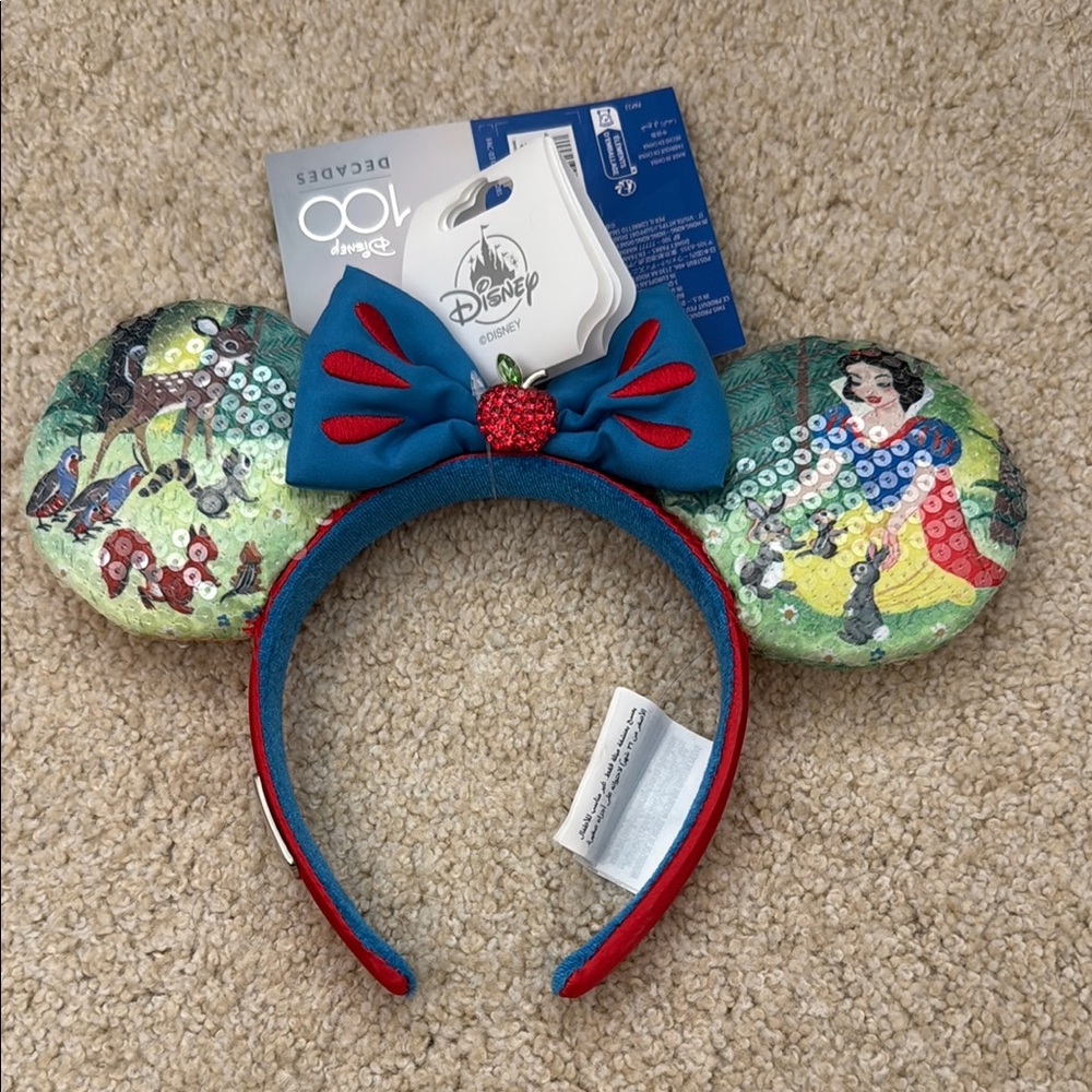 Disney 100 Snow White Sequin Ears Headband
